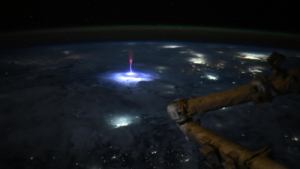 Astronaut Snaps Rare Red Sprite from Space, Advancing Atmospheric Research