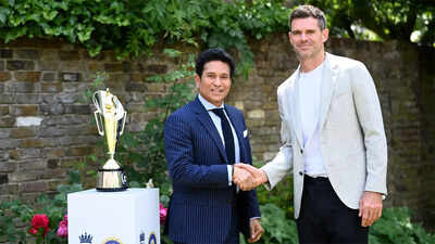 Sachin Tendulkar and James Anderson