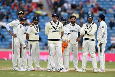 Indian team strategizing before a match