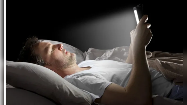 Electronics emitting blue light, disrupting sleep patterns.